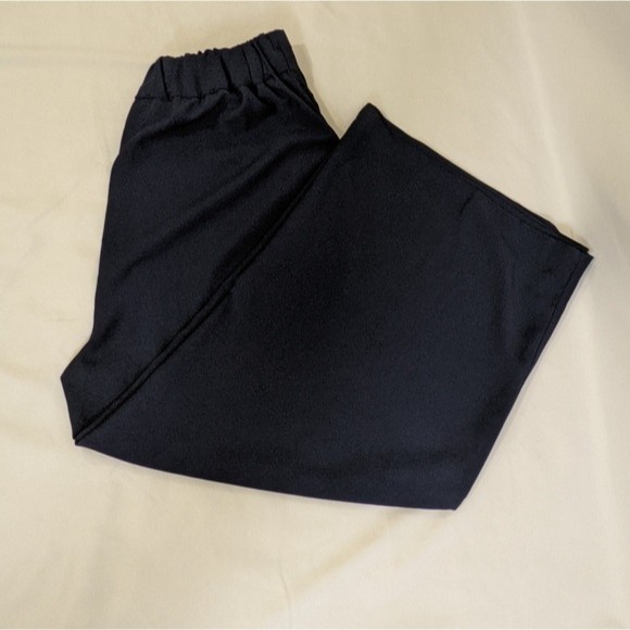 Madewell Huston Pull-On Crop Pants Navy High Rise - Picture 3 of 10